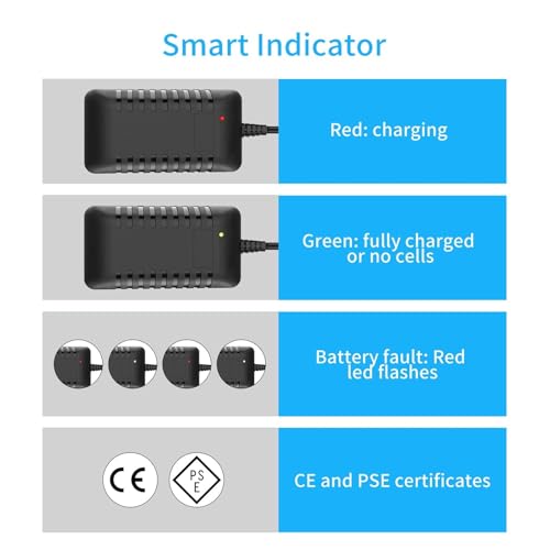Smart 7.2V 8.4V 9.6V NiMH Battery Charger, Compatible for 2-10S, Airsoft Battery, RC Car Battery, Compatible for Mini Tamiya Connector(1pcs) - size: 1pcs