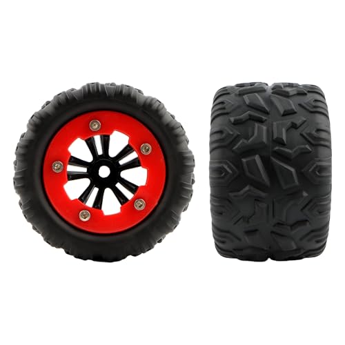 9524-1 RC Car WG04-1 Tires Wheels RC Car Replacement Spare Parts Compatible with 1/18 Scale 9524-1 Trucks