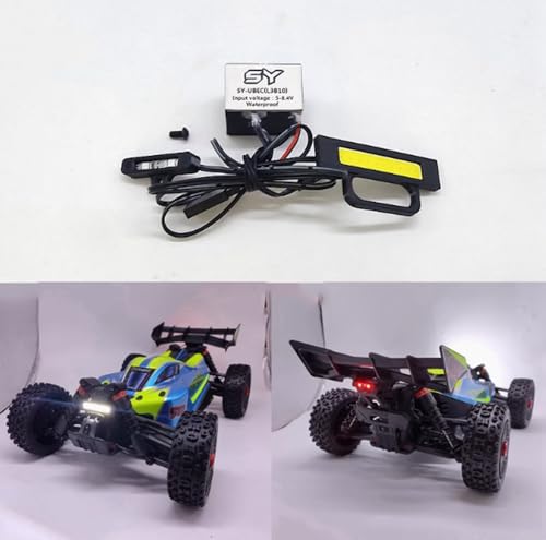 RC Headlight Taillight Kits for Arrma 1/8 Typhon 4X4 223S Front Rear Light LED Light Parts(White & Red)