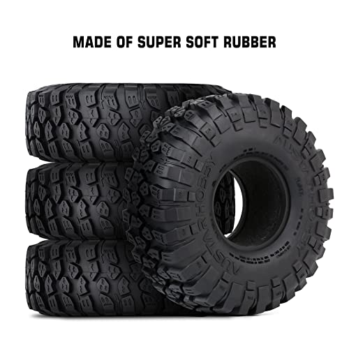 INJORA 1.9 Crawler Tires RC Rock Terrain Tire for SCX10 1/10 RC Crawler