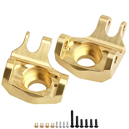 Heavy Duty Brass Front Steering Knuckles Carrier Weights for 1:10 Axial SCX10 II 90046 RC Crawler Car Upgrades