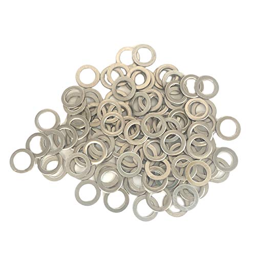 Stainless Washers 5mm Shim for RC Cars Replacement Parts Pack of 100 (5x8x0.2mm) - size: 5x8x0.2mm