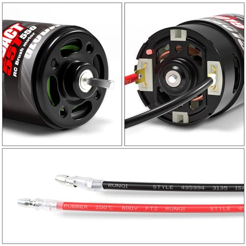 Globact 550 55T Brushed Motor for 1/10 RC Crawler TRX4 SCX10 Redcat RC4WD - size: 55T