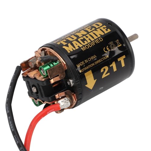 RC Car Brushed Motor 1/10 RC Crawler Car 540 Brushed Motor with Blue Heatsink for Axial Scx10 (21T) - size: 21T