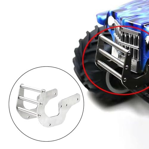 RC Bumper For LOSI For LMT 4WD 1/10 RC Car Stainless Steel Front Bumper Solid Axle Monster Truck For Buggy Upgrade Parts Repair Accessories