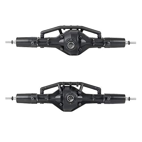 QUE-T Complete Aluminium Alloy Front Middle Rear Axle for 1/10 RC Crawler Car SCX10 90021 90027 90028 (Middle Axle) - color: 1x Middle Axle