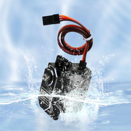 25KG Waterproof Brushless Full Metal High Torgue RC Servo, Stainless Gear Digital Motor, 8.4V with 25T Servo Horn for Cars Robot Helicopter Crawler (25KG 180 Degree) - style: 25KG 180 Degree BLS3325 (All Metal)