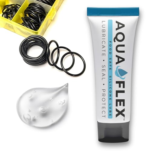 Beaver Island Aqua Flex Silicone Grease, NSF Registered Food-Grade, 50g | Lubricates & Protects O-Rings, Gaskets & Seals; for Pool & Spa Equipment; Multi-Purpose; Long-Lasting; Scuba & Dive Gear