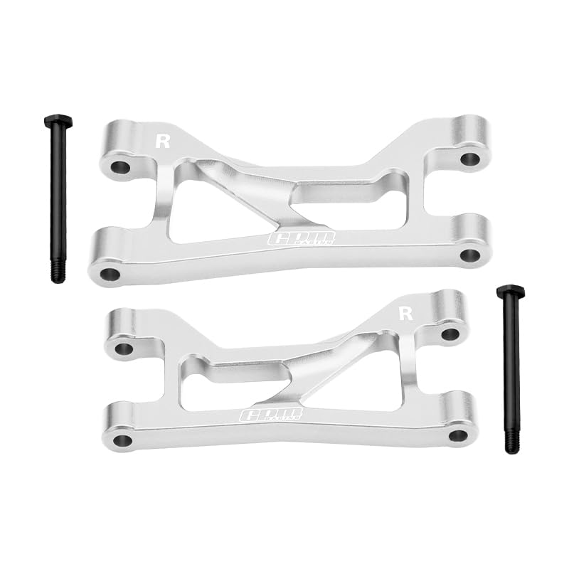 GPM 7075 Alloy Rear Upper Suspension Arms For Mini Maxx Monster Truck-107154-1 (Silver) - color: Silver