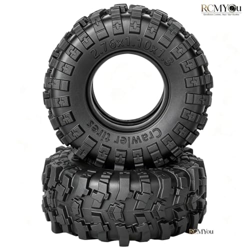 RC 1.3" Soft Rubber Wheel Tires for 1/24 1/18 SCX24 TRX4M RC Crawler Car,Soft Sticky Wheel Tires,Wheels Fetal Skin(4PCS)-B - style: Rubber Wheels-B