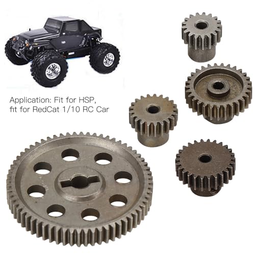 Acouto Tt02 Differential Main Metal Spur Gear Metal Rc Reifen 1/10 Differential Main Metal Spur Gear 64T 17T 21T 26T Gear Rc Part for 1/10 Truck 94111