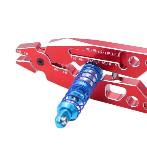 Metal Multi-function Shock-absorbing Tool Pliers For 1/10 1/8 RC Crawler Car Ball Nose Pliers Suspension Lever Tool RC Car Accessories(Red) - color: Red