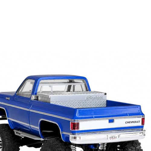 Tool Box Battery Storage for TRX4M K10 & F-150 High Trail, Scale Truck Bed Storage Box Holds Stock 750mAh Battery, Functional RC Crawler Accessory (No Vehicle Included) - style: Toolbox