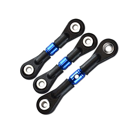 3X Adjustable Aluminum Steering Link Tie Rods for Tamiya TT-02 TT02T 1/10 RC Car