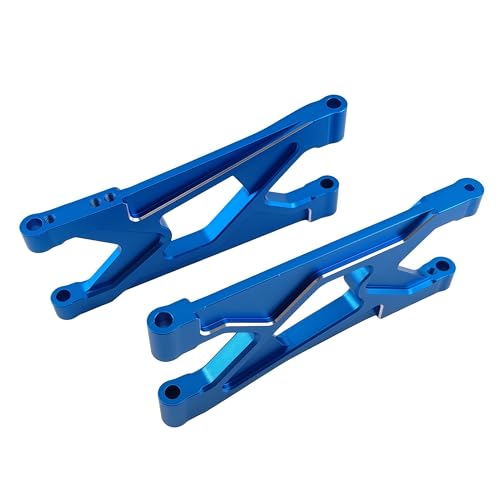 Aluminum Rear Lower Suspension Arms for ARRMA 1/10 Gorgon 2WD (Blue) | 4X2,Monster Truck,ARA330751,CNC Machined,Swing Arms,Heavy Duty,High Strength,Precision Fit,Wear Resistant,RC Upgrade - color: Blue