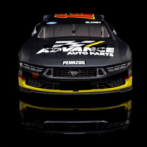 Losi 1/12 NASCAR RC Race Car Ryan Blaney No. 12 2025 Advance Auto Ford Mustang 2S AWD RTR Brushed On-Road Battery & Charger Included Black LOS1122512