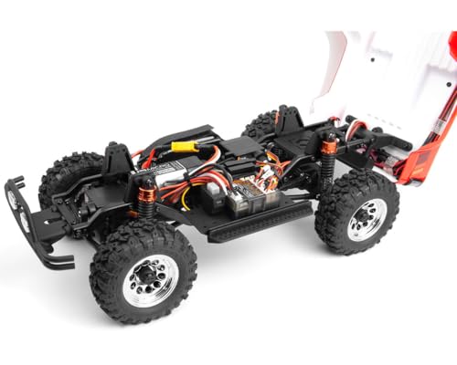 Helidirect HPI Venture18 Brushed 1985 Toyota Hilux SR5 1/18 RTR 4WD w/2.4GHz Radio TX, Battery & Charger - Remote Control Crawler, RC Rock Crawler 1/18 4WD Off-Road for Adults (Red (HPI160801)) - color: Red (Hpi160801)