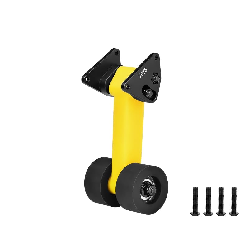 GPM Special Material Rear Wing Mount with Wheelie Set for ARRMA 1/10 Gorgon 4X2 Mega 550 ARA3230 (Black) - color: Black
