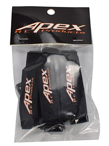 5 Pack 20mm x 300mm HD Rubberized Battery Straps Non-Slip - Apex RC Products #3031
