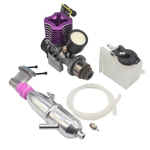 RC Car Toys Parts For HSP 02060 VX18 VX16 1/10 Engine 2.74cc Pull Starter For Nitro RC Car On-road For Buggy Monster Truck Parts(Double gear) - color: Double Gear