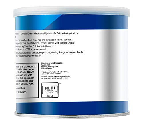 Valvoline Multi-Vehicle Moly-Fortified Gray Grease 1 LB - size: 1 LB Tub