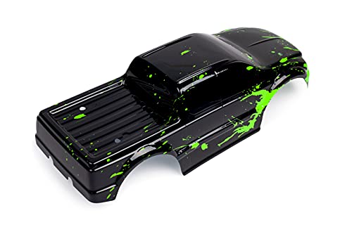 SummitLink Custom Body Muddy Green Over Black Style Compatible for T/E Maxx Shell Cover E-Maxx 1/10 Scale RC Car or Truck (Truck not Included) EM-BG-02 - style: Muddy Green Over Black