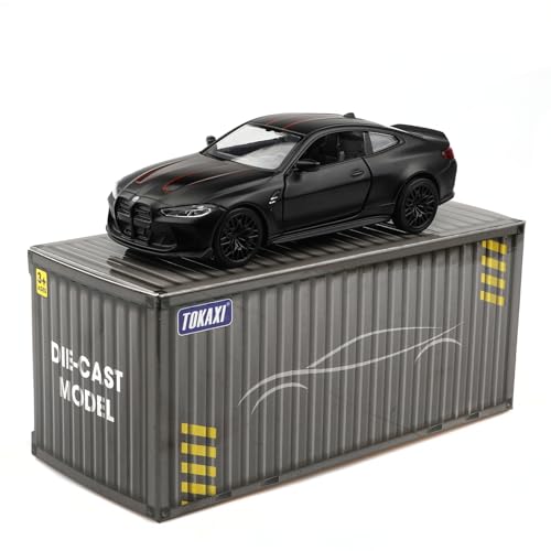 TOKAXI 1/36 Scale BMW M4 Diecast Model Cars,Pull Back Vehicles BMW Toy Cars,Cars Gifts for Boys Girls(Black)