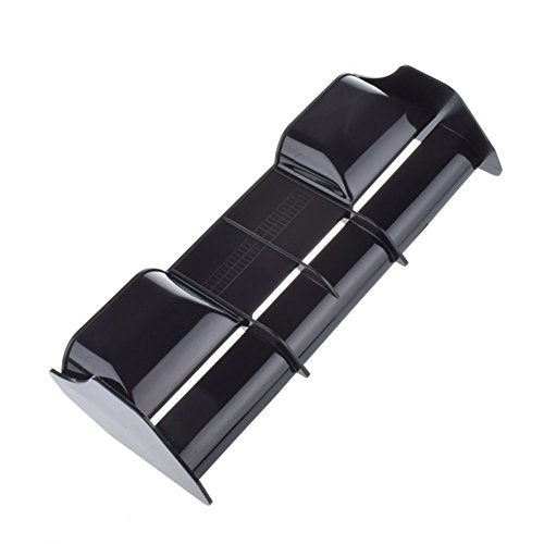 RC Car 1:8 Scale Accessories Rear Spoiler Tail Wing for 1/8 Models RC Off-Road Buggy Car (Black) - color: Black
