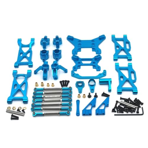for WLtoys 104001 104002 1/10 Vulnerable Set Metal Upgrade Replacement RC Car Parts Remote Control Accessories Rc Parts - color: Blue