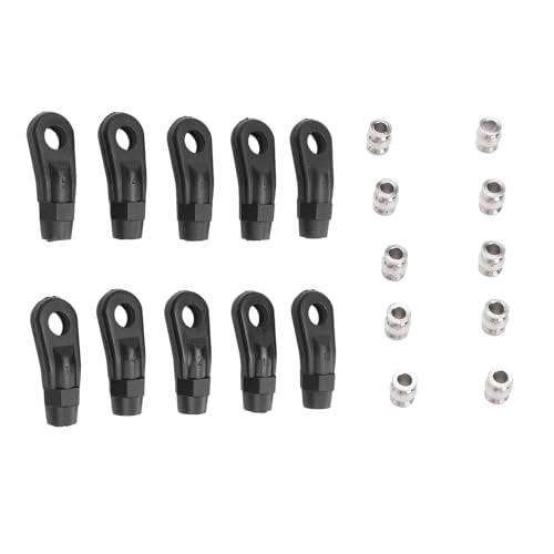 10PCS M4 Plastic Tie Rod End Ball Joint RC Link Rod Ends, Adjustable Depth Installation for Axial SCX10 I II III