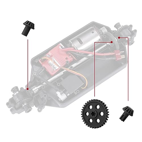 HAIBOXING 1/18th RC Car Spare Parts Spur Gear & Drive Pinions Apply to 2020 Version 18858 & 18868& 18859 (M1812)