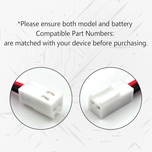 (2-Pack) 7.2V 600mAh Ni-MH Battery for RP7300110, RP7000110 | Fits Rath Microtech elevator phones; replaces Custom-118 and OSA229 with B830EC connector and horizontal 6-cell layout.
