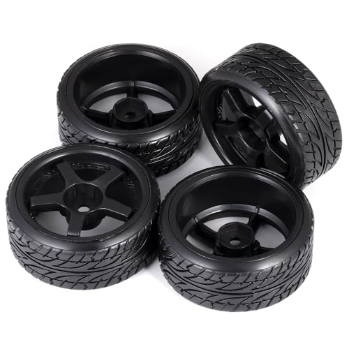 MORLORDY Aluminum & Carbon Fiber RC Chassis Frame Body Kit for 1/10 D5/ D5MINI+SR RC Drift Racing Car, with 4Pcs Wheels Tires Set & Shocks & Accessories (D5+SR) - style: D5+SR