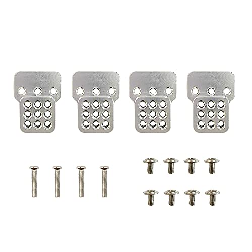 Metal Steering Link Rod Pull Rod Mounts Shock Absorbers Set for C14 C24 C24-1 1/16 RC Car Upgrade Parts,1