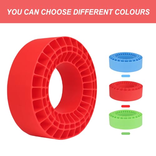 HobbyPark 2.2" Silicone Tire Inserts Soft, Fits 132-134mm 5.25" OD Crawler Tires, Replaces Foam Inserts, 4‑Pack, Waterproof, Good Traction & Sidewall Support for 1/10 RC Crawlers, 125×45mm (Red) - color: Red