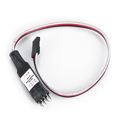 1/24 RC Car Light Control Receiver CH4 Electronic Switch System On/Off for 1:24th Axial SCX24 RC Crawler Car Upgrade Parts (Four Channel) - size: Four Channel
