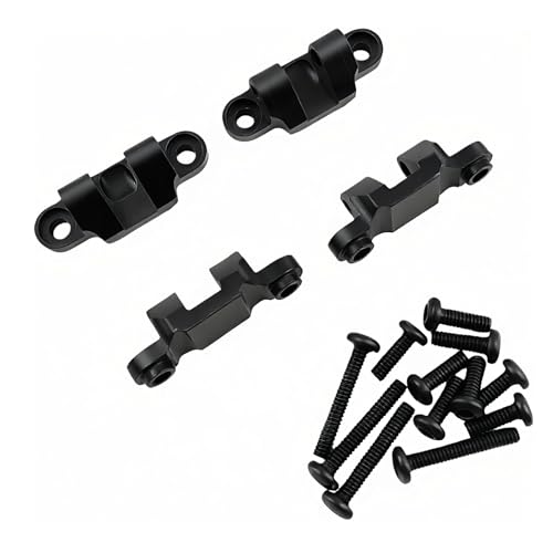 Lower Shock Mount for Losi 1/18 Mini LMT 4X4 RC Monster Truck (Black) | Aluminum,Monster Truck,Suspension Mount Set,Upgrade Parts,LOS211044 Compatible,LOS01026 Compatible,CNC Machined,High Strength - color: Black