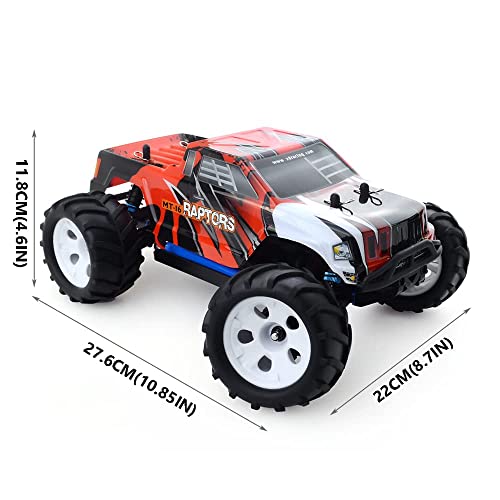 1/16 Scale RTR Remote Control Car for Adults,Max 40 Km/h Fast RC Cars with Brushless Motor, 4X4 Race Offroad RC Truck, Remote Control Monster Trucks