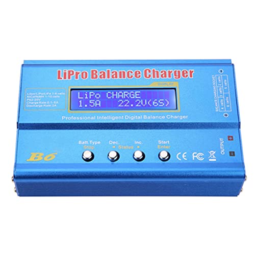 Fafeicy B6 80W Digital LCD RC Balance Charger Discharger for Lipo NiMH Battery (Without Plug)