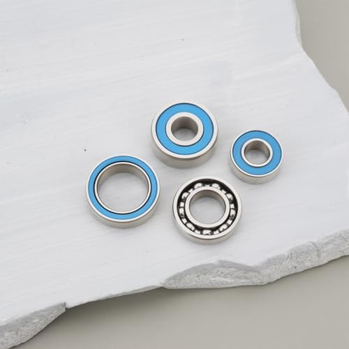 16PCS RC Off-Road Car Front and Rear Bearings Kit 5x11x4 mm 7x14x3.5mm Open 5x14x5mm 10x15x4mm Compatible with Axial SCX10.2 SCX10 II Ar44
