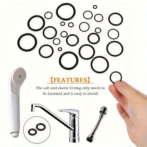 1200Pcs of 24 Varieties of O-Ring O Rings Assortment Seal Kit in Nitrile Rubber Material for Automotive,Plumbing,Solenoid Valves,Mechanical Bearings,Air & Water Fitting Seal Leak Repair - style: 24 Size/1200 Pcs