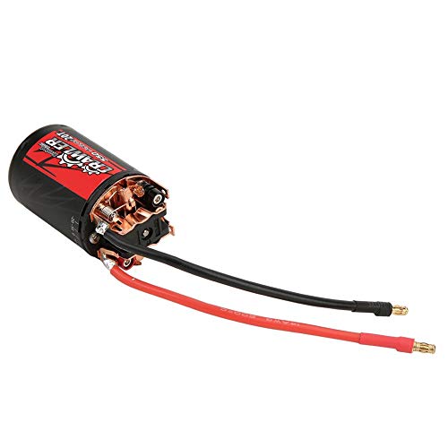 Dilwe RC Brushed Motor, 5-Slot 550 0.50 Wire 20T Brushed Motor RC Motor Part Compatible with 1/10 RC Crawler