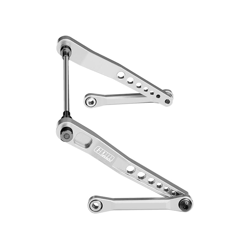 GPM 7075-T6 Alloy Rear Sway Bar Set for Products 1/10 H10 Optic Kit-Vps09027 (Silver) - color: Silver