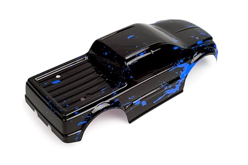 SummitLink Custom Body Compatible for T/E Maxx Shell Cover E-Maxx 1/10 Scale RC Car (Truck not Included) (Muddy Blue Over Black) - style: Muddy Blue Over Black