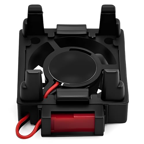 VXL-3s ESC Heat Sink Cooling Fan 28000RPM ESC Fan Heatsink for 1/8 1/10 RC Car Truck, Compatible with Traxxas Bandit/Slash/Stampede/Rustler 2WD/4X4 VXL-3s, Replace for #3340 Velineon(Black) - style: Black