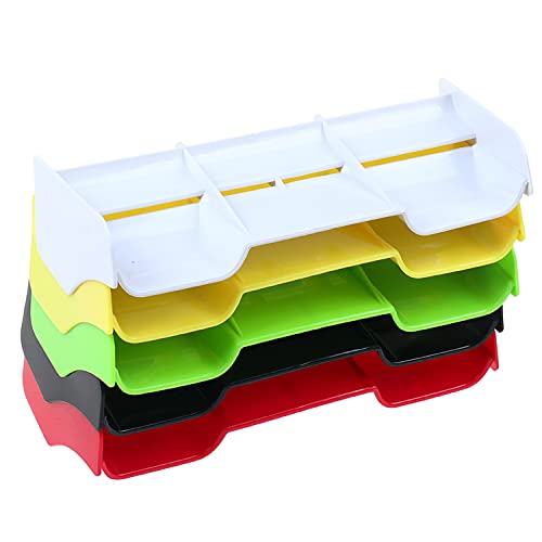 1:8 Scale RC Off-Road Car Rear Spoiler Plastic Tail Wing Accessories for 1/8 Model Off Road Buggy Drift Racing Truck Vehicle for HPI HSP (Red) - color: Red