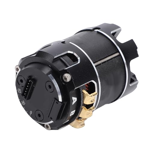 Sorandy 1/10 Scale CNC Aluminum Brushless Motor, Sensorless RC Racing Motor with Adjustable Advance Angle, High Performance for RC Cars, Trucks & Buggies (25.5T) - size: 25.5T