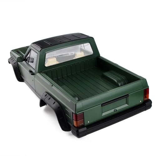RC Car Hard Body Shell Kit,313mm Wheelbase Cherokee Body Car Shell for 1/10 RC Crawler Axial SCX10 & SCX10 II 90046 90047 TRX4 Kit (Military Green, Pickup A) - color: Military Green, Pickup a