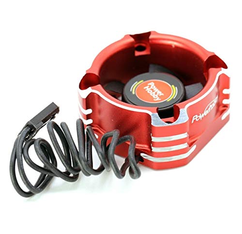 Powerhobby 30MM Booster High Speed Aluminum RC Cooling Fan 28K (Red) - color: Red