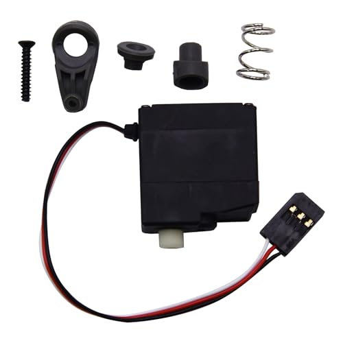 Blomiky 3 Wire 16701 Servo and 16702 Servo Saver Assembly Acessories Suitable for MJX Hyper Go 1/16 Scales Remote Control Trucks/ 16700 H16 Servo Set